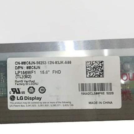 40 Pin Display Full HD LCD Screen / 15.6 Laptop Screen 1920x1080 Ratio Lp156wf1 Tlf3